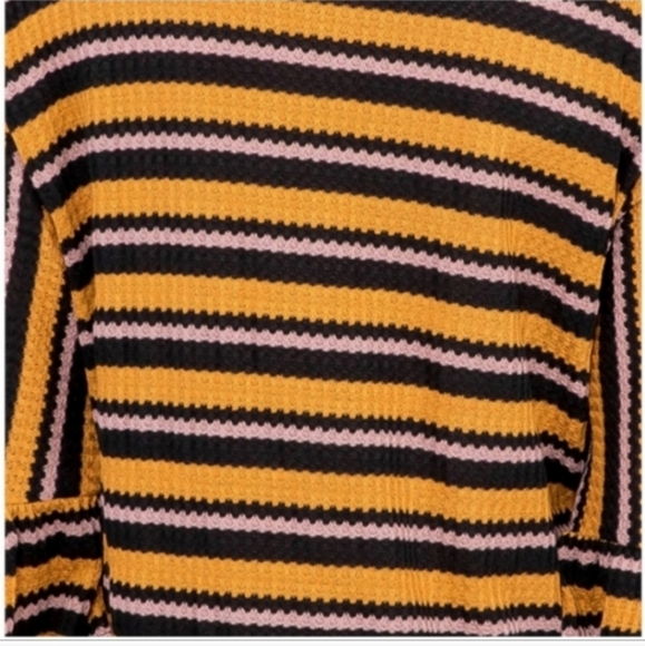 High low striped cardigan blouse - Picture 5 of 5